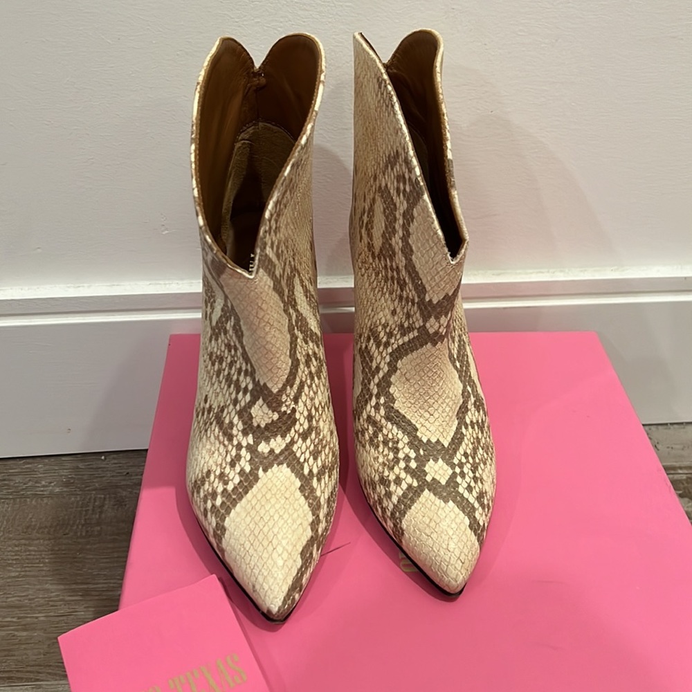 Paris Texas Python ankle bootie - Picture 2 of 3